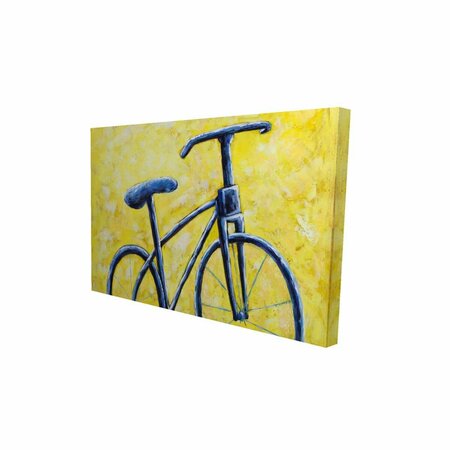 FONDO 12 x 18 in. Blue Bike Abstract-Print on Canvas FO2774772